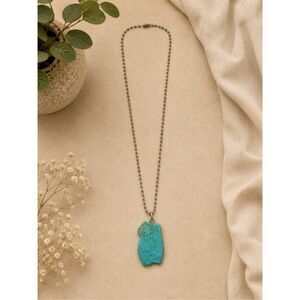 Turquoise Stone Pendant Necklace